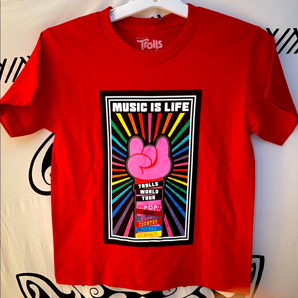Trolls World Tour Shirt (Kids Small)